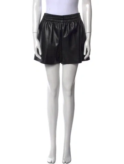Pre-owned Anine Bing Mini Shorts In Black