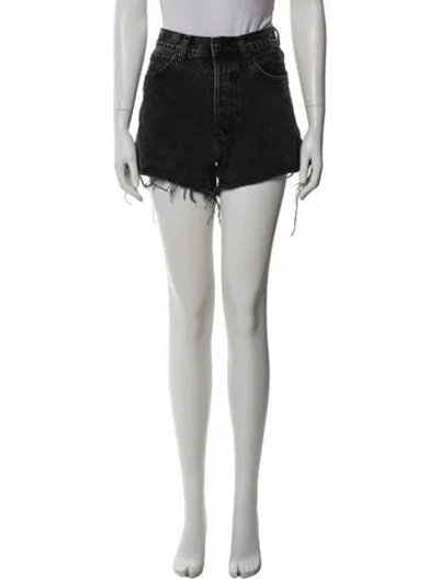 Pre-owned Anine Bing Mini Shorts In Black