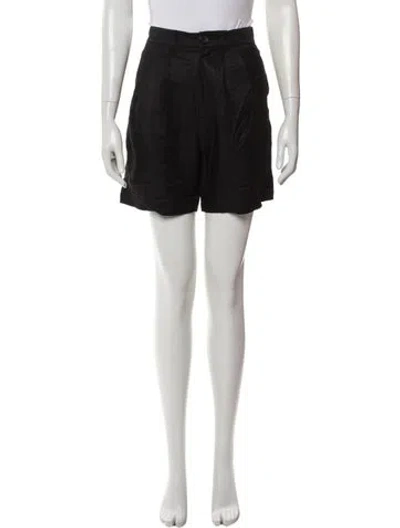 Pre-owned Anine Bing Mini Shorts In Black