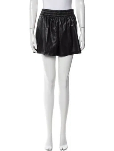 Pre-owned Anine Bing Mini Shorts In Black