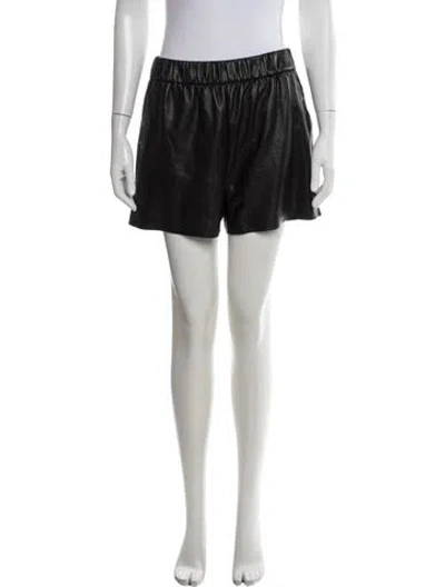 Pre-owned Anine Bing Mini Shorts In Black