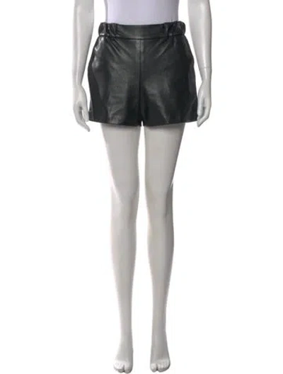 Pre-owned Anine Bing Mini Shorts In Black
