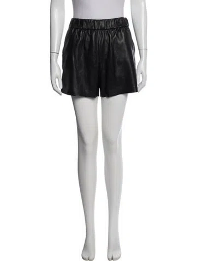 Pre-owned Anine Bing Mini Shorts In Black