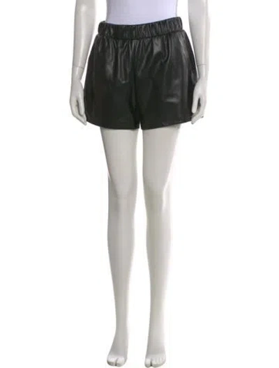 Pre-owned Anine Bing Mini Shorts In Black
