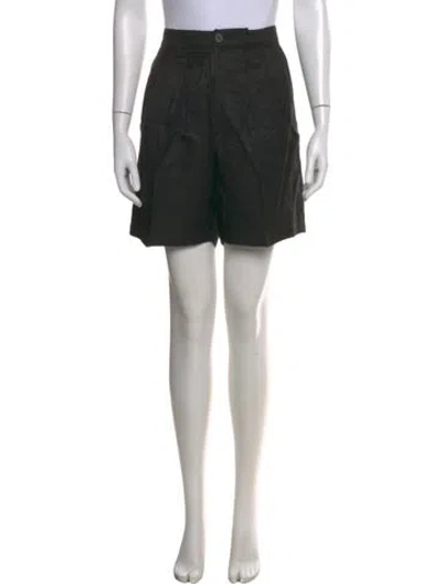 Pre-owned Anine Bing Mini Shorts In Black