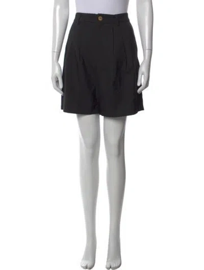 Pre-owned Anine Bing Mini Shorts In Black