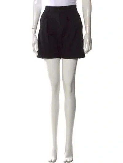 Pre-owned Anine Bing Mini Shorts In Black