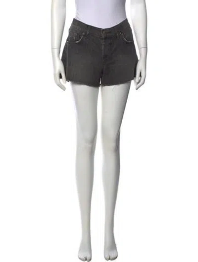 Pre-owned Anine Bing Mini Shorts In Black