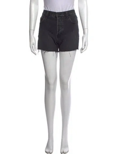 Pre-owned Anine Bing Mini Shorts In Black