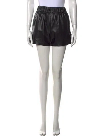 Pre-owned Anine Bing Mini Shorts In Black