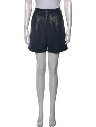 Pre-owned Anine Bing Mini Shorts In Black