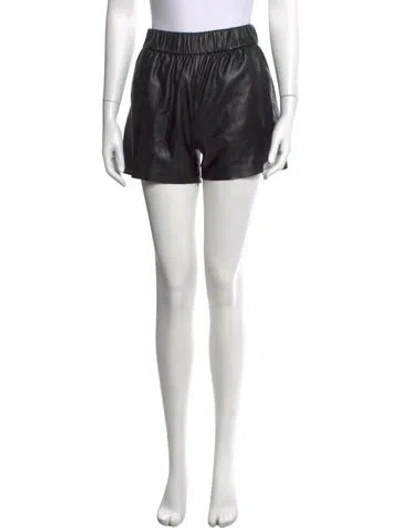 Pre-owned Anine Bing Mini Shorts In Black