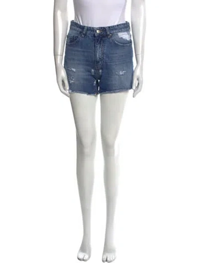 Pre-owned Anine Bing Mini Shorts In Blue