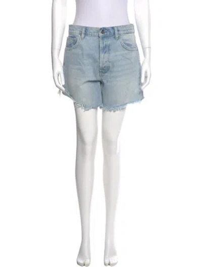 Pre-owned Anine Bing Mini Shorts In Blue