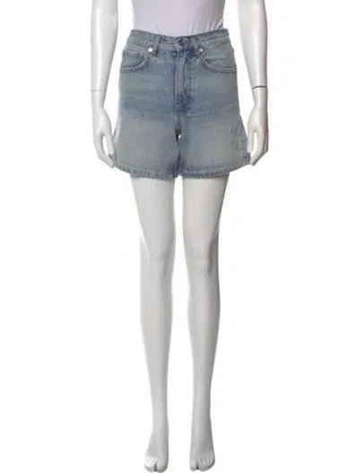 Pre-owned Anine Bing Mini Shorts In Blue