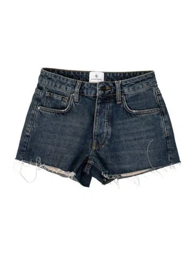 Pre-owned Anine Bing Mini Shorts In Blue