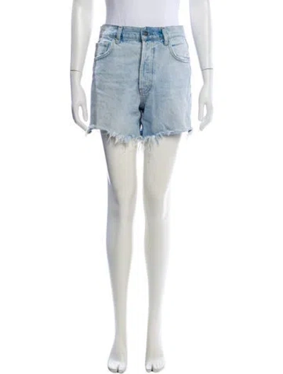 Pre-owned Anine Bing Mini Shorts In Blue