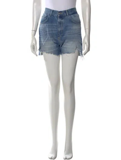 Pre-owned Anine Bing Mini Shorts In Blue