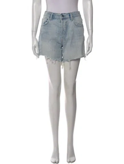 Pre-owned Anine Bing Mini Shorts In Blue