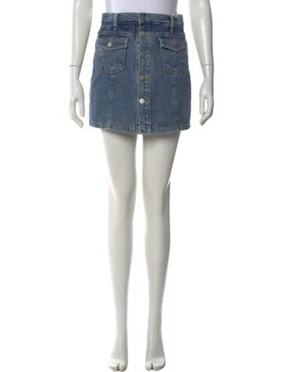 Pre-owned Anine Bing Mini Shorts In Blue
