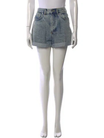 Pre-owned Anine Bing Mini Shorts In Blue