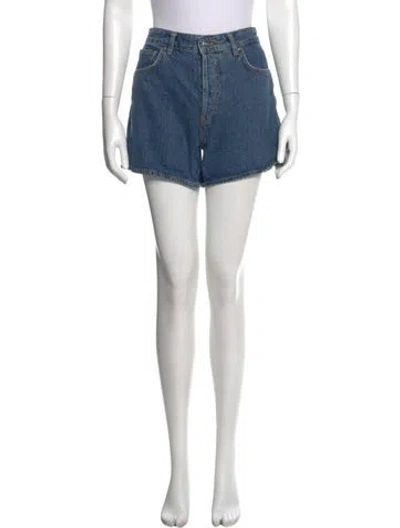 Pre-owned Anine Bing Mini Shorts In Blue