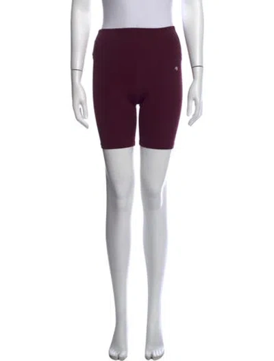 Pre-owned Anine Bing Mini Shorts In Burgundy