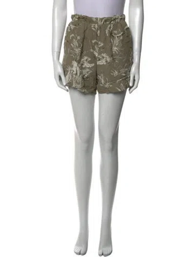 Pre-owned Anine Bing Mini Shorts In Green