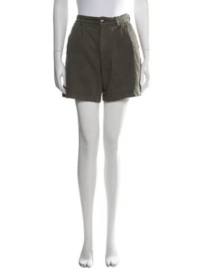 Pre-owned Anine Bing Mini Shorts In Green
