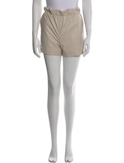 Pre-owned Anine Bing Mini Shorts In Neutral