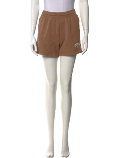Pre-owned Anine Bing Mini Shorts In Neutral