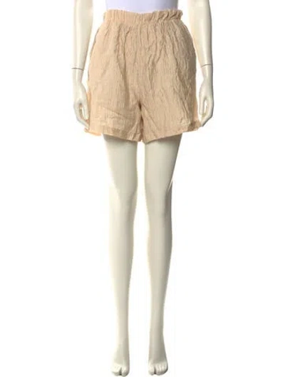 Pre-owned Anine Bing Mini Shorts In Neutral