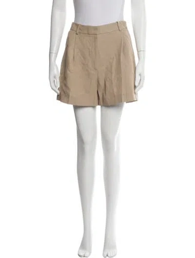 Pre-owned Anine Bing Mini Shorts In Neutral