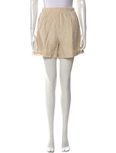 Pre-owned Anine Bing Mini Shorts In Neutral