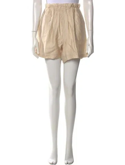 Pre-owned Anine Bing Mini Shorts In Neutral