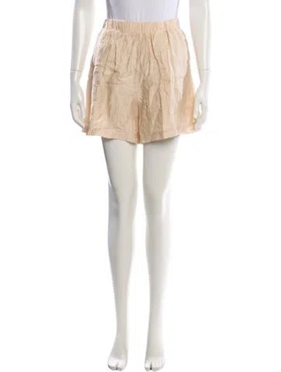 Pre-owned Anine Bing Mini Shorts In Neutrals