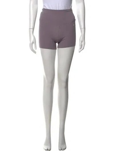 Pre-owned Anine Bing Mini Shorts In Purple