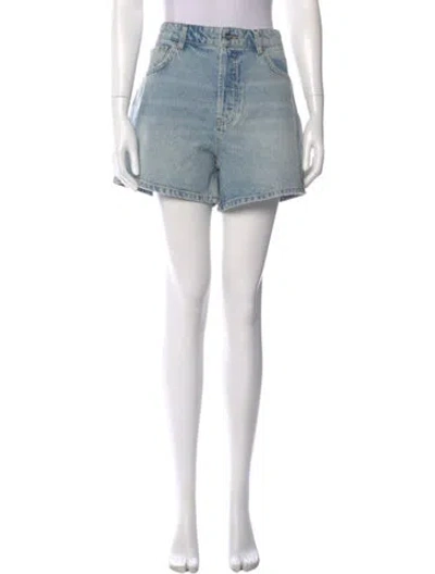 Pre-owned Anine Bing Mini Shorts W/ Tags In Blue