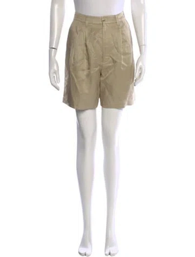 Pre-owned Anine Bing Mini Shorts W/ Tags In Green