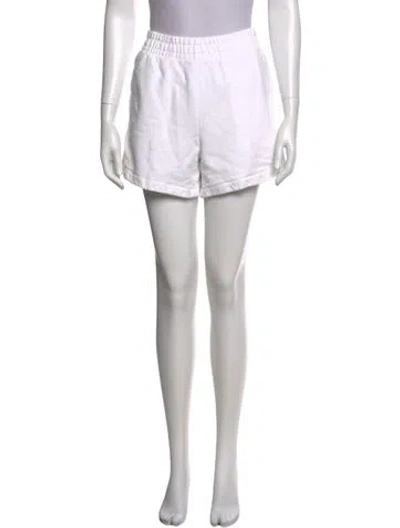 Pre-owned Anine Bing Mini Shorts In White