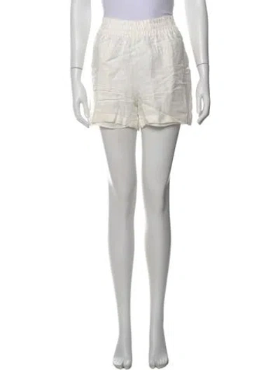 Pre-owned Anine Bing Mini Shorts In White