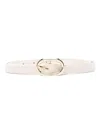 Anine Bing Mini Signature Link Belt In Beige