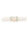 Anine Bing Mini Signature Link Belt In Beige