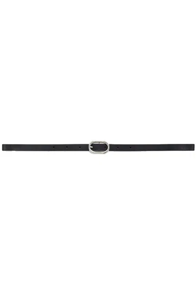 Anine Bing Mini Signature Link Belt In Black