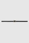 Anine Bing Small Signature Link Belt In Black In Black