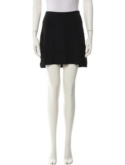 Pre-owned Anine Bing Mini Skirt In Black