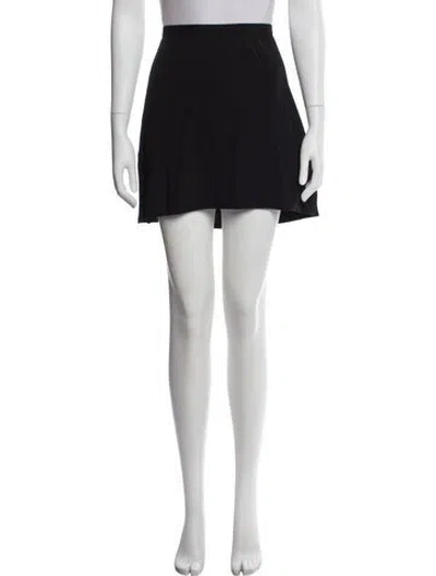 Pre-owned Anine Bing Mini Skirt In Black