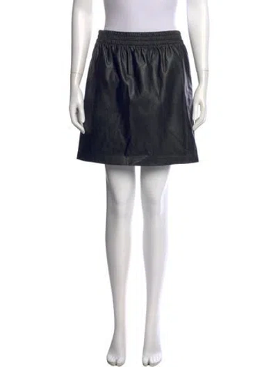 Pre-owned Anine Bing Mini Skirt In Black