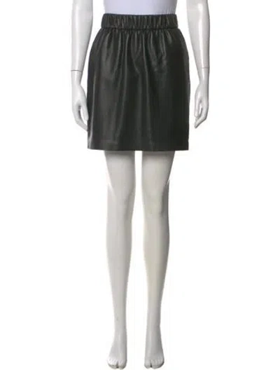 Pre-owned Anine Bing Mini Skirt In Black