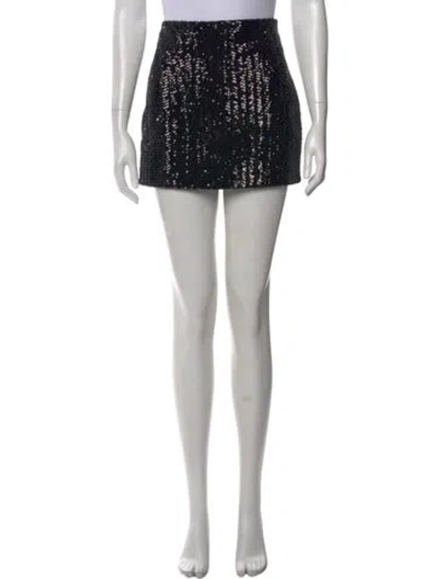 Pre-owned Anine Bing Mini Skirt In Black
